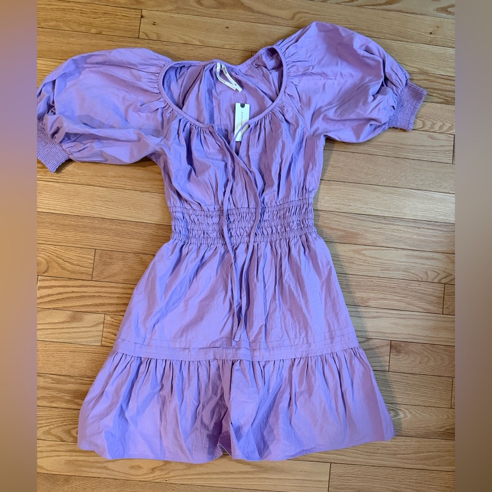 Anthropologie Purple Mini Dress